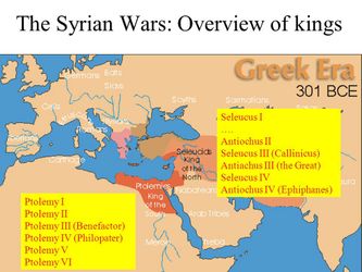 O rei do Norte, o rei sírio Seleuco I Nicátor, e sua dinastia
O rei do Sul, o rei egípcio Ptolemeu Lago I, e sua dinastia